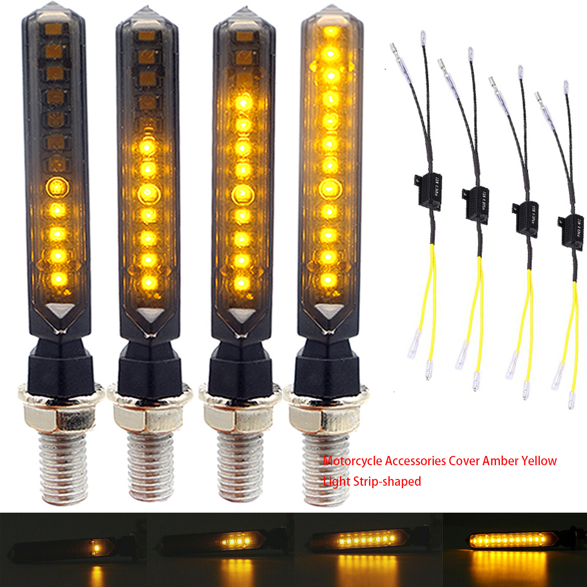 Moto Tech Accessories & Workshop - Motorcycle Accessories Cover Amber Yellow Light