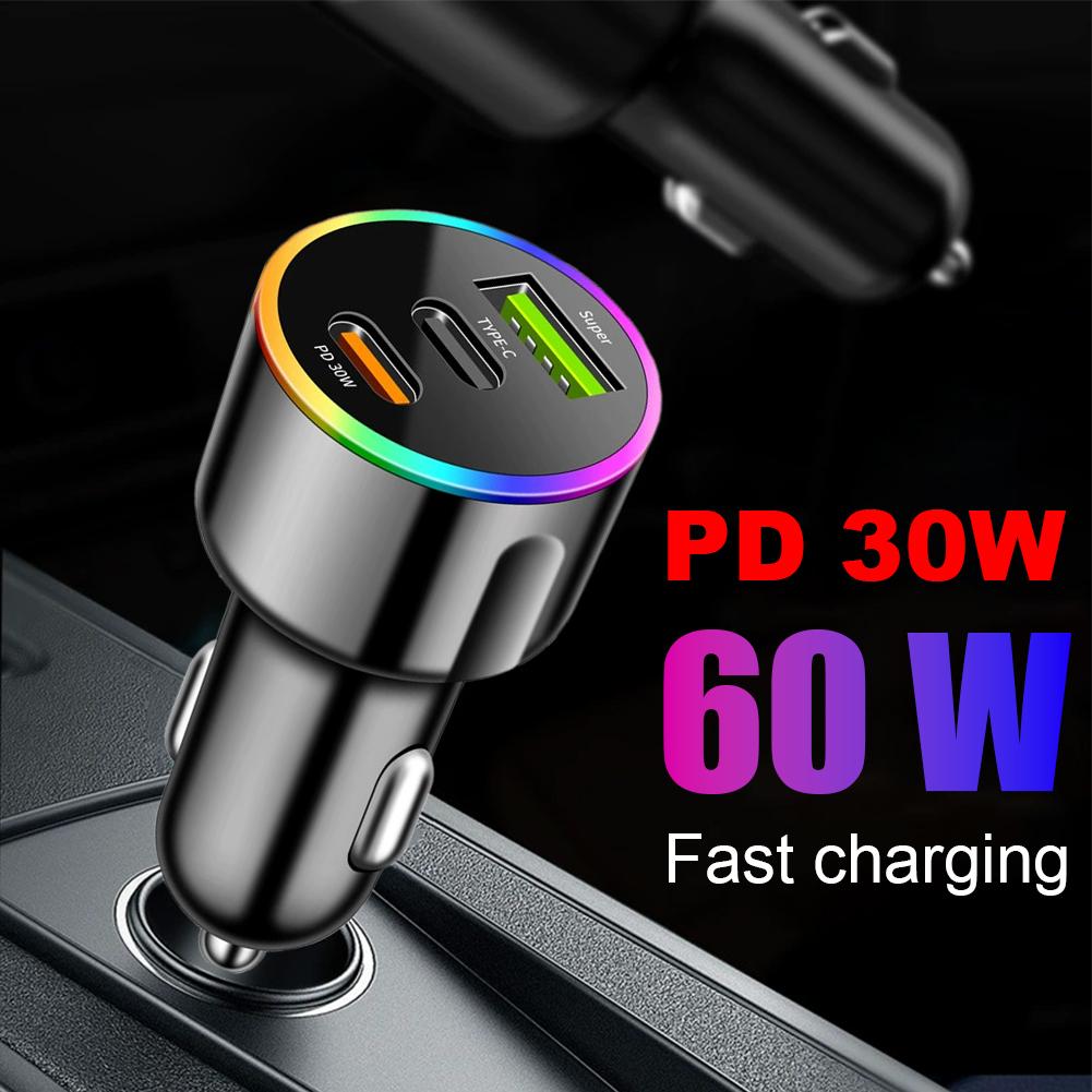 Type C Multiport Adapter - PD Fast Charging Car Charger Type
