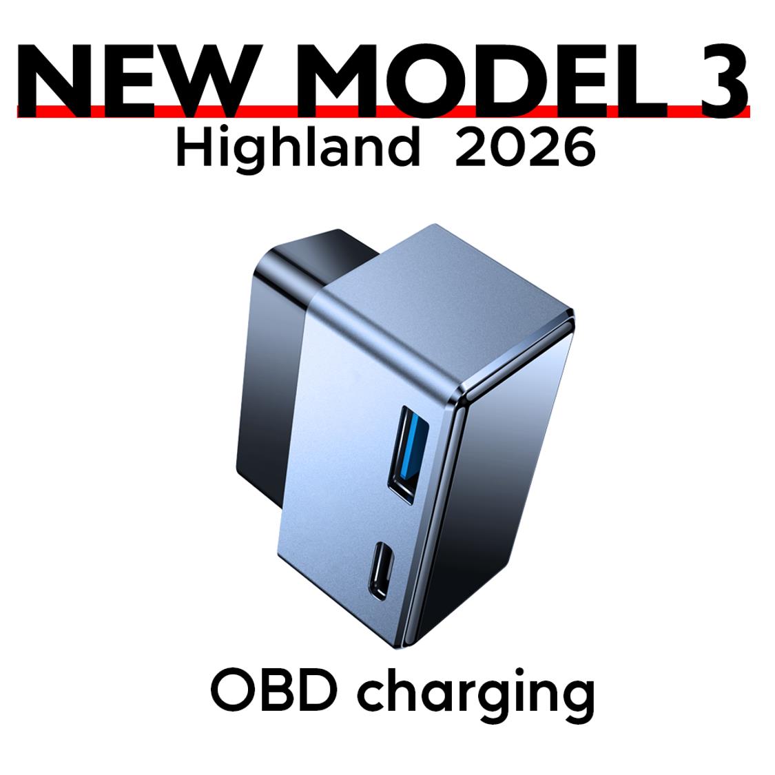 Type C Multiport Adapter - Aluminum OBD Fast Charging Adapter USB