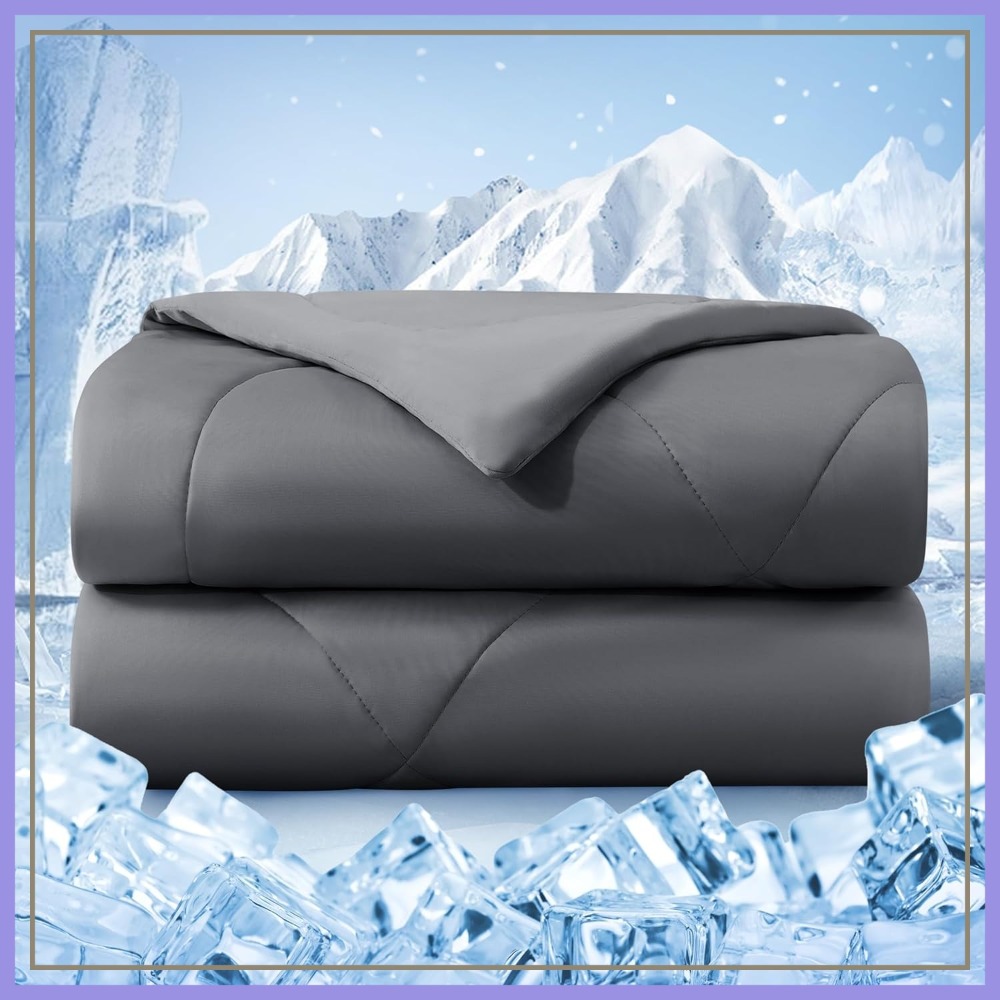 Tech Queen - Cooling Comforter Queen Size, Double-Sided Cold