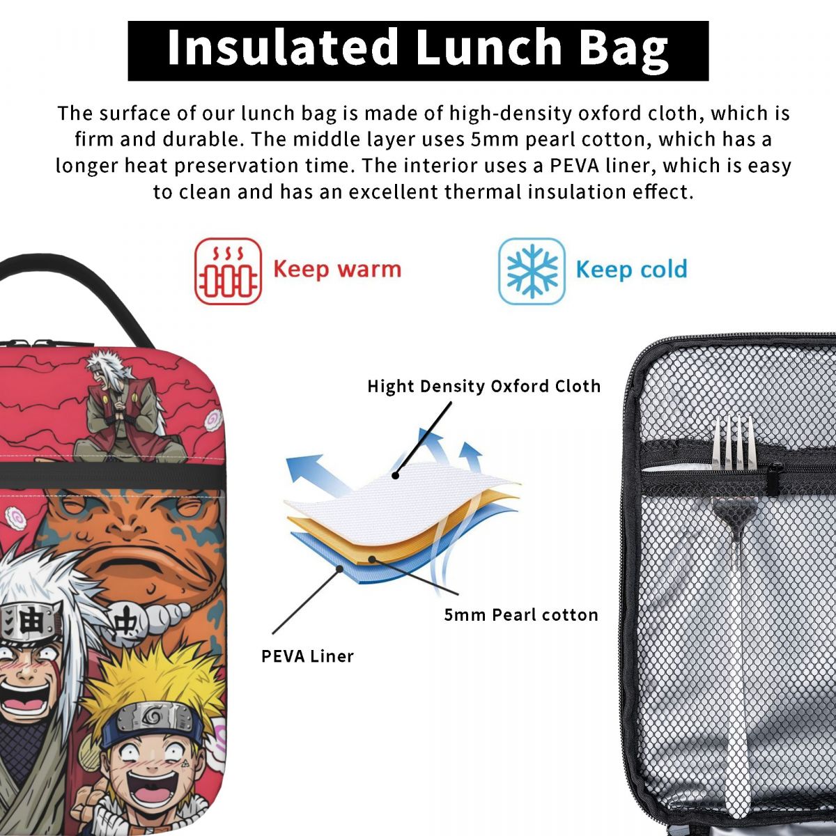 Custom Jiraiya & N-Narutoes Re - Tech Accessories Organizer reseña y precio