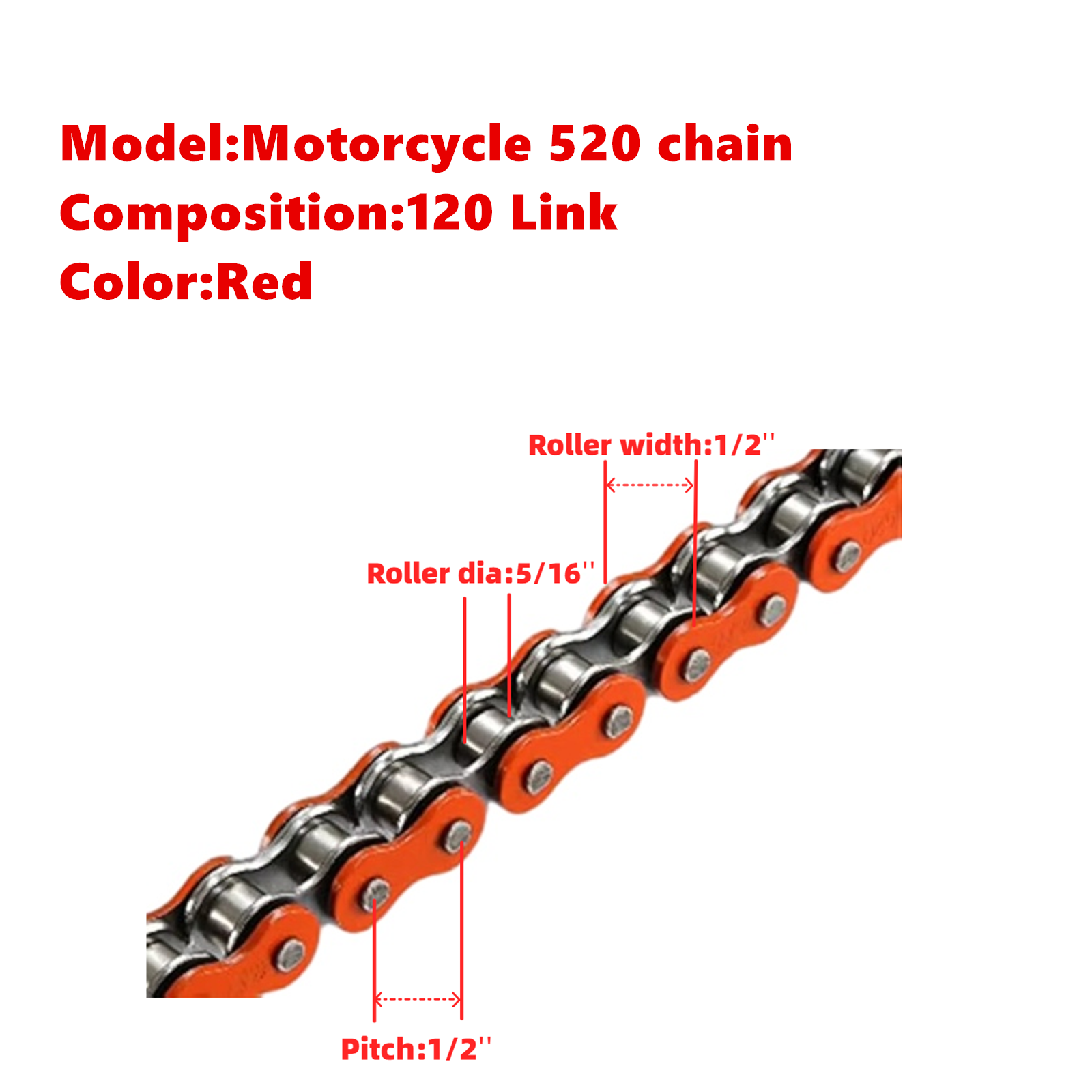 Motorcycle Chain 520 120 Links - Moto Tech Accessories & Workshop reseña y precio