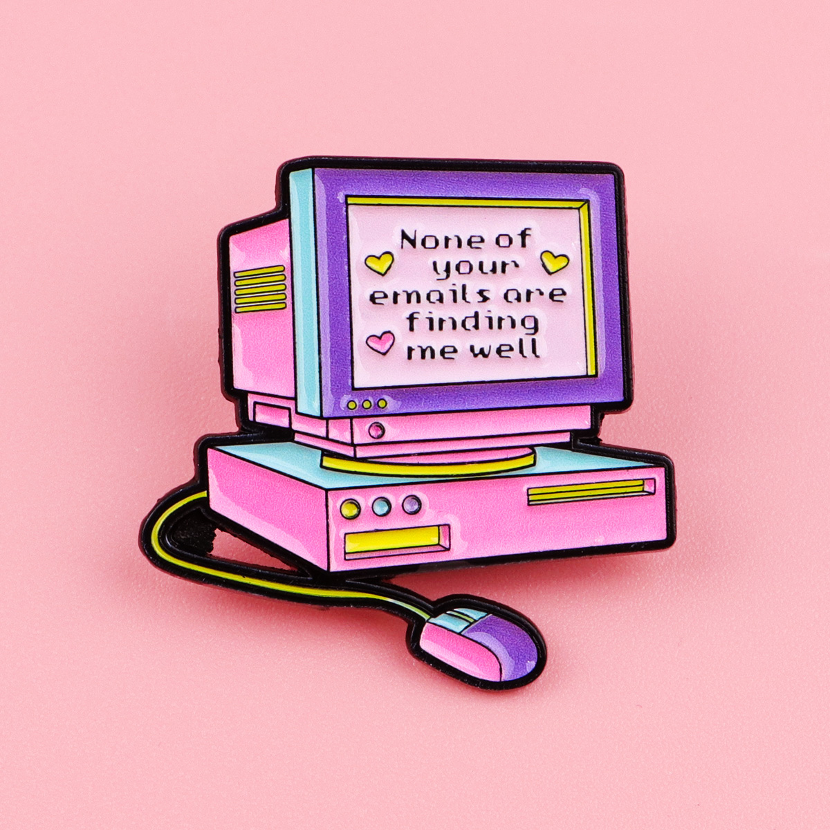 Retro Computer Enamel Pin None - Tech Accessories Backpack reseña y precio