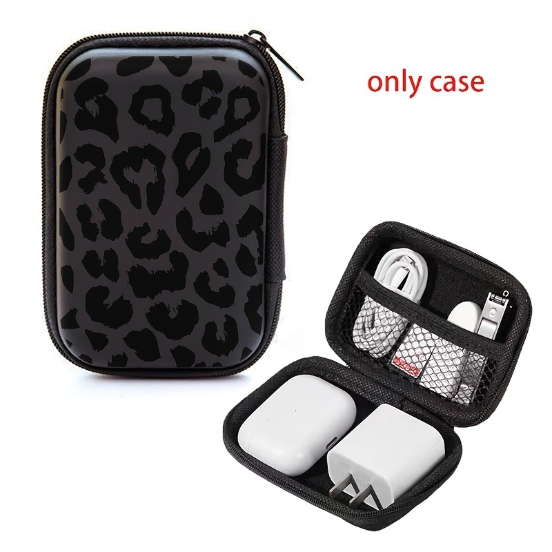 Black Leopard Print EVA Hard S - Tech Accessories Organizer reseña y precio