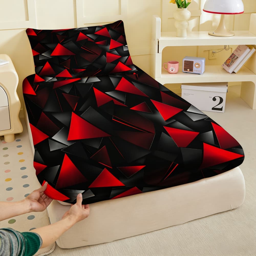 1pc Red Triangle Tech-Inspired - Tech Queen reseña y precio