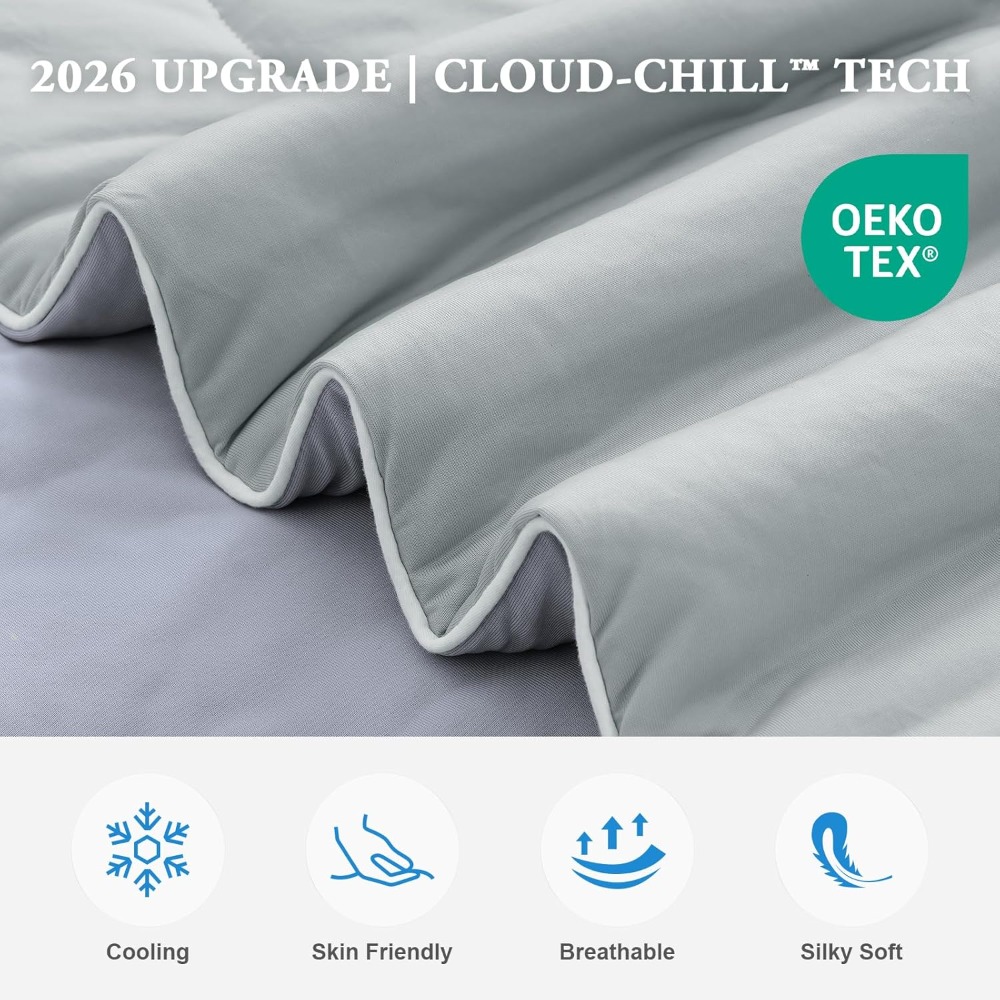 Cooling Comforter Queen, 2026  - Tech Queen reseña y precio