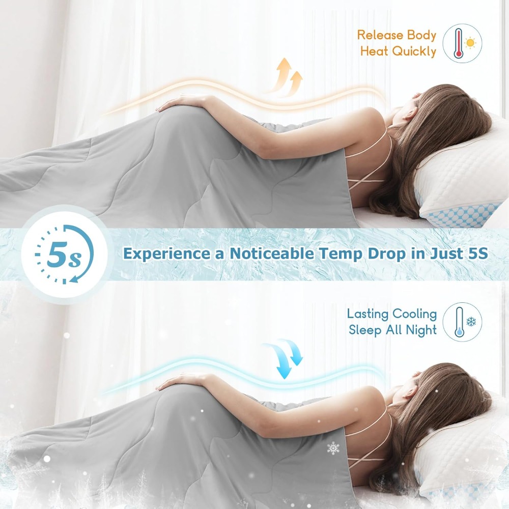 Cooling Comforter Queen, 2026  - Tech Queen reseña y precio